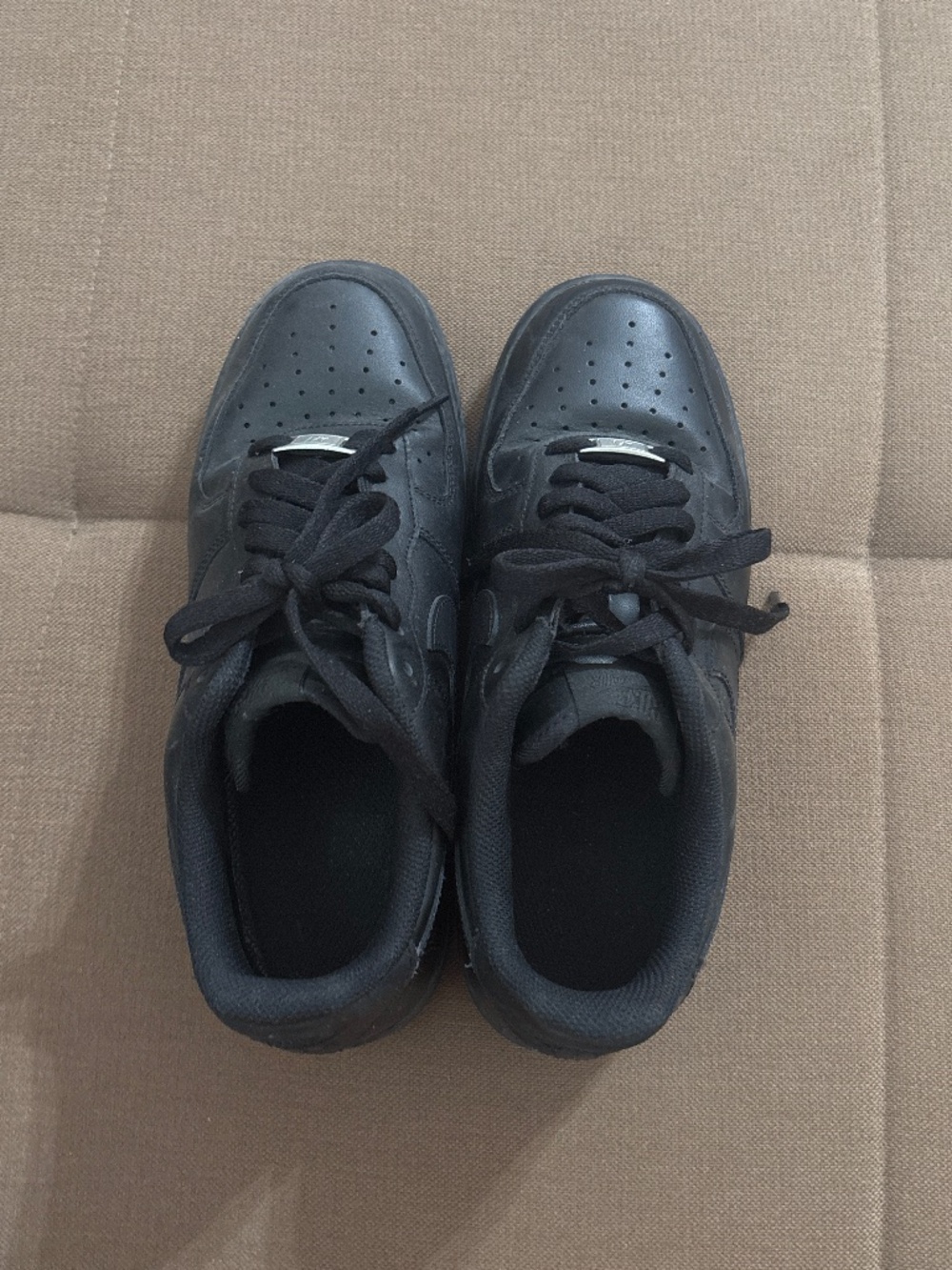 Black Nike Air Force 1s Size 8 Womens